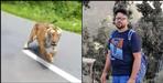 Tiger attacked a young man sitting on a bike in Nainital