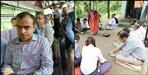 Rudraprayag IAS Mayur Dixit ate mid day meal with children