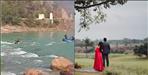Couple trapped in river Ganga during pre wedding shoot in Rishikesh