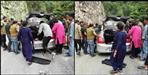 Stones fell from the mountain on Rishikesh-Badrinath highway