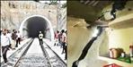 Cracks on the walls of village houses due to rail line