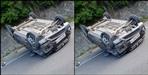 Car fallen in road in Srinagar garhwal