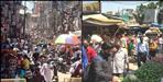 Crowds gathered in Dehradun markets