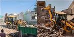 Bulldozer Action in Rudrapur Illegal Structures Demolished