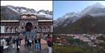 Snowfall in uttarakhand hilly area