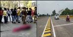 Bike rider fell down from flyover on Dehradun Haridwar Highway