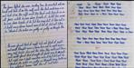 Handwriting of students of Bageshwar Junior High School Karuli