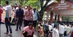 Disabled people demonstrated at CM residence