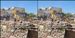Bulldozer action against illegal construction in Bhagwanpur Roorkee