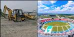 Sports ground being ready in doiwala dehradun