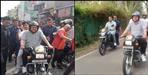 CM Pushkar Singh Dhami came out on a bike to drink tea in Tanakpur