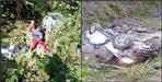 Car fell into a ditch near Pithoragarh Khirchana bridge