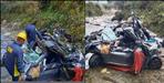 Almora Binsar river car accident grooms father sister died