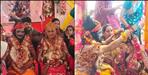 Couple Marries as Shiva and Parvati During Shiv Mahapuran Katha