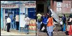 unique protest against liquor sale by women in uttarkashi
