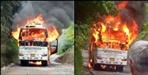 Bus catches fire on Delhi Yamunotri route