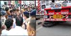 Peoples ruckus after road hadsa in Haridwar