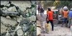 Construction of CC Road in Pauri Garhwal