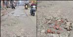 Unfinished work of road from Haridwar Azadnagar to Paniala gate