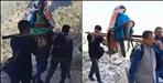 Old woman had to carried 3 km to hospital on shoulder