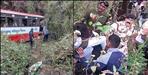 mussoorie dehradun road roadways bus accident
