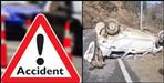 Horrific road accident in Chamoli  car fell into deep ditch  driver died