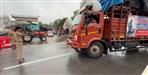 Haridwar Police Return Oversized Kanwar and DJ Vehicles at Narsan Border