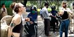 Foreign woman misbehaved with police in Rishikesh