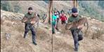 viral video of boy holding leopard in lap in chamoli