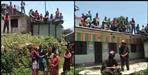 Villagers stopped the family from home quarantine