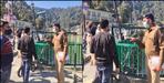 Women argue with police in nainital