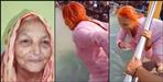 Stunt of elderly woman in Haridwar