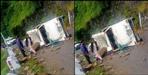 Boulder fallen in max vehicle in dehradun