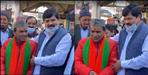 Dhan Singh Rawat and Ganesh Godiyal hugging each other