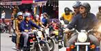 DM Savin Bansal and SSP Ajay Singh inspected city on a bike