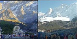image: Avalanche came for second time in Kedarnath