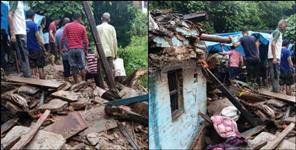 Heavy Rain Triggers Landslides and House Collapse in Uttarakhand