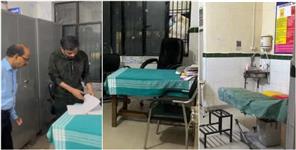 image: Garhwal DM IAS Ashish Chauhan health center inspection