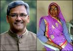 image: Cm trivendra helps a old women on social media