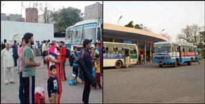 image: Uttarakhand Roadways buses not allowed to enter Gurugram bus stand
