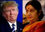 image: Sushma swaraj on donald trump’s allegation