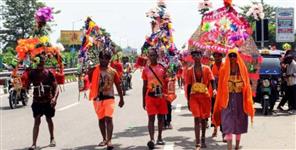 Haridwar Police Enforces 6-Foot Kanwar Height Limit
