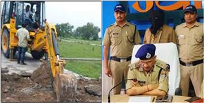 image: Bulldozer action at gangster Atiq Ahmed house in Dehradun