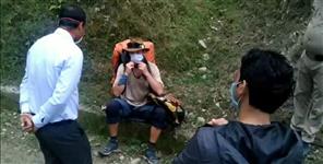 image: Police detains Ukrainian citizen at uttarkashi