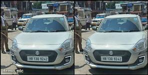 image: Haryana number plate car in guptkashi