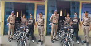 image: bike thief Woman arrested in Rishikesh