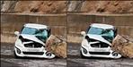 Boulder Falls on Car Near Badrinath Highway