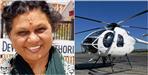 A Woman Came By Helicopter To Cast Vote in Lok Sabha Election