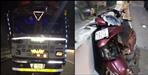 Truck hit Scooty in Haridwar